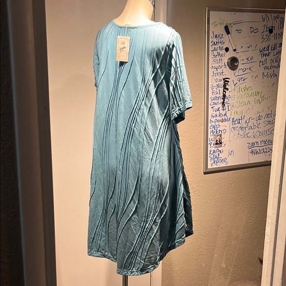 Casual Blue Scoop Neck Mini Sundress - Picture 7 of 16